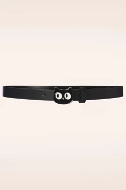 New Banned Retro Addis The Cat Riem In Zwart