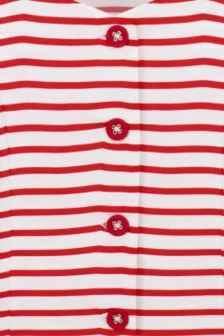 Clearance Bunny Ahoy Blouse In Wit En Rood