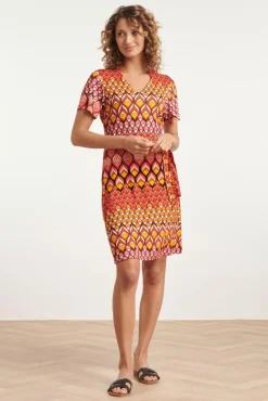 Shop Smashed Lemon Alba Jurk In Multi