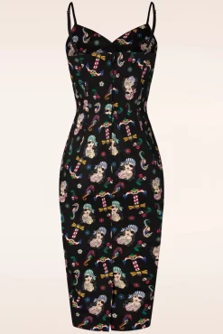 Clearance Banned Retro Anker Pin-Up Penciljurk In Zwart