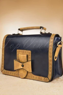 Discount Banned Retro Antieke Messenger Bag In Blauw