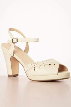 Cheap Chelsea Crew Aria Sandalen In Ivoorwit