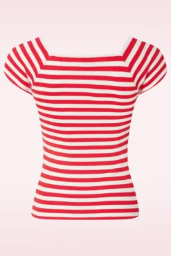 Clearance Zilch Audrey Gestreepte Top In Blossom