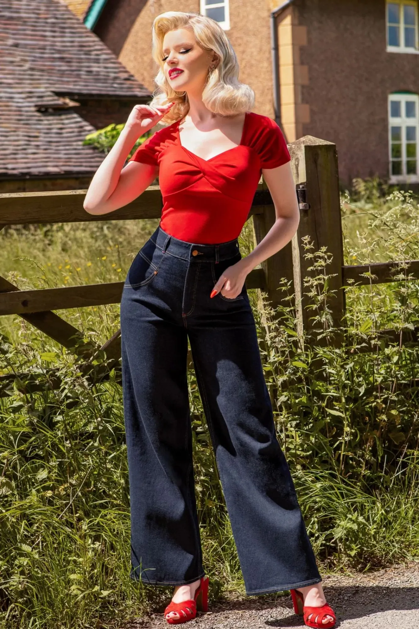Cheap Rock-a-Booty Audrey Jeans In Blauw