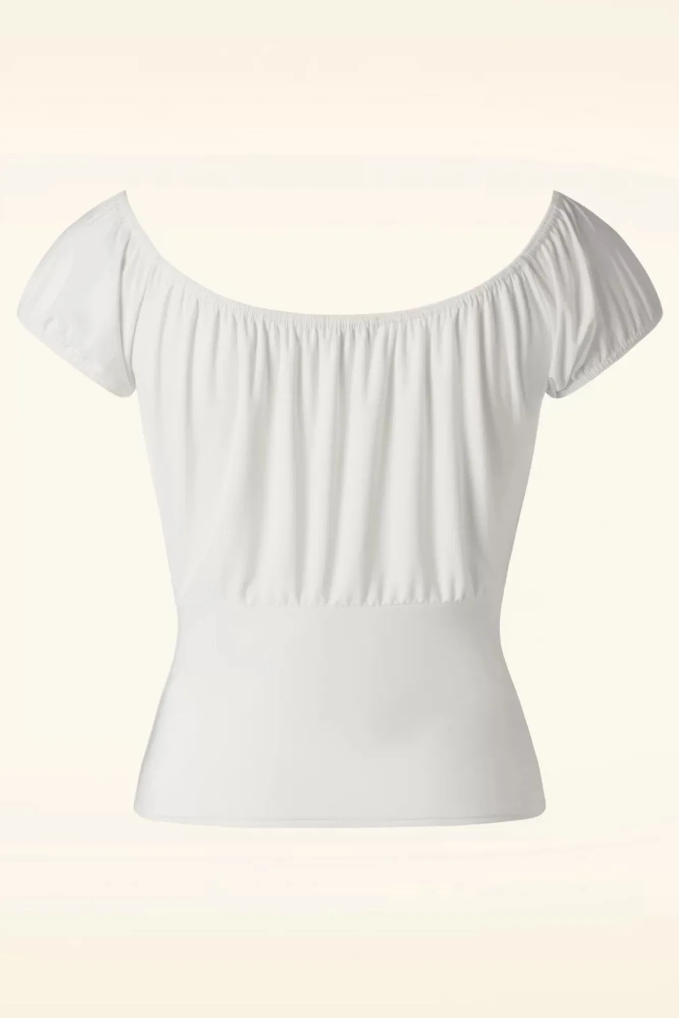 Store Vintage Chic for Topvintage Belinda Off-Shoulder Top In Wit