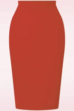 Sale Vintage Chic for Topvintage Bella Midi Rok In Donker Oranje