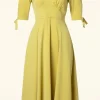 Store Banned Retro Bella Swing Jurk In Geel