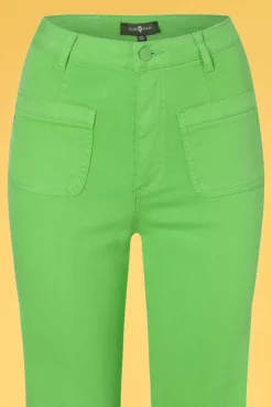 Hot Surkana Betsy Bell Bottom Broek In Groen