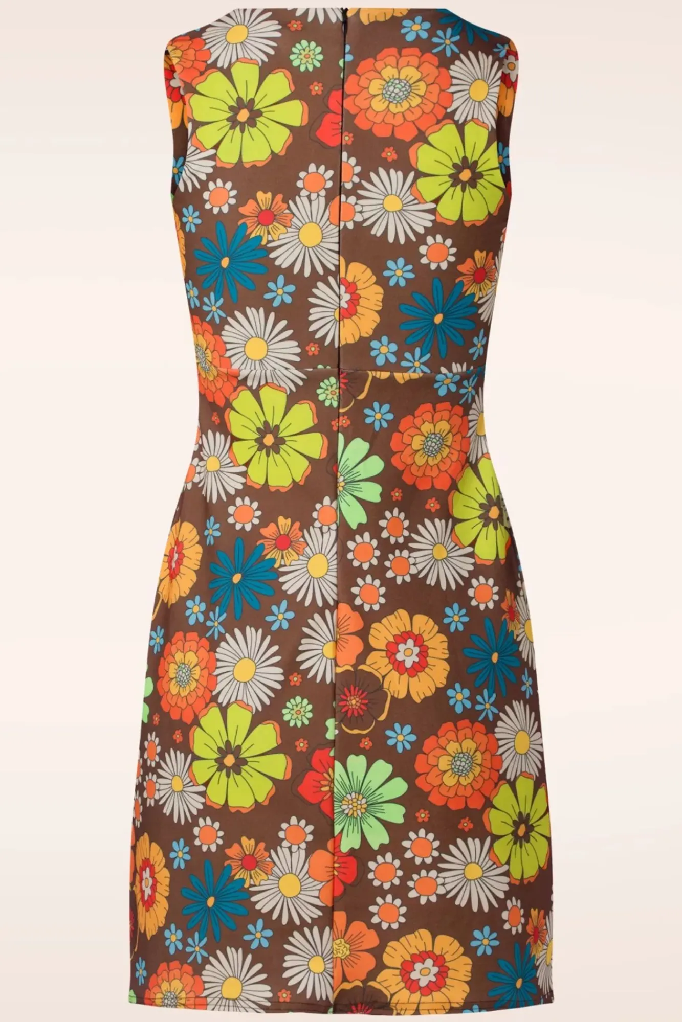 Flash Sale Vintage Chic for Topvintage Betty Bloemen Jurk In Bruin