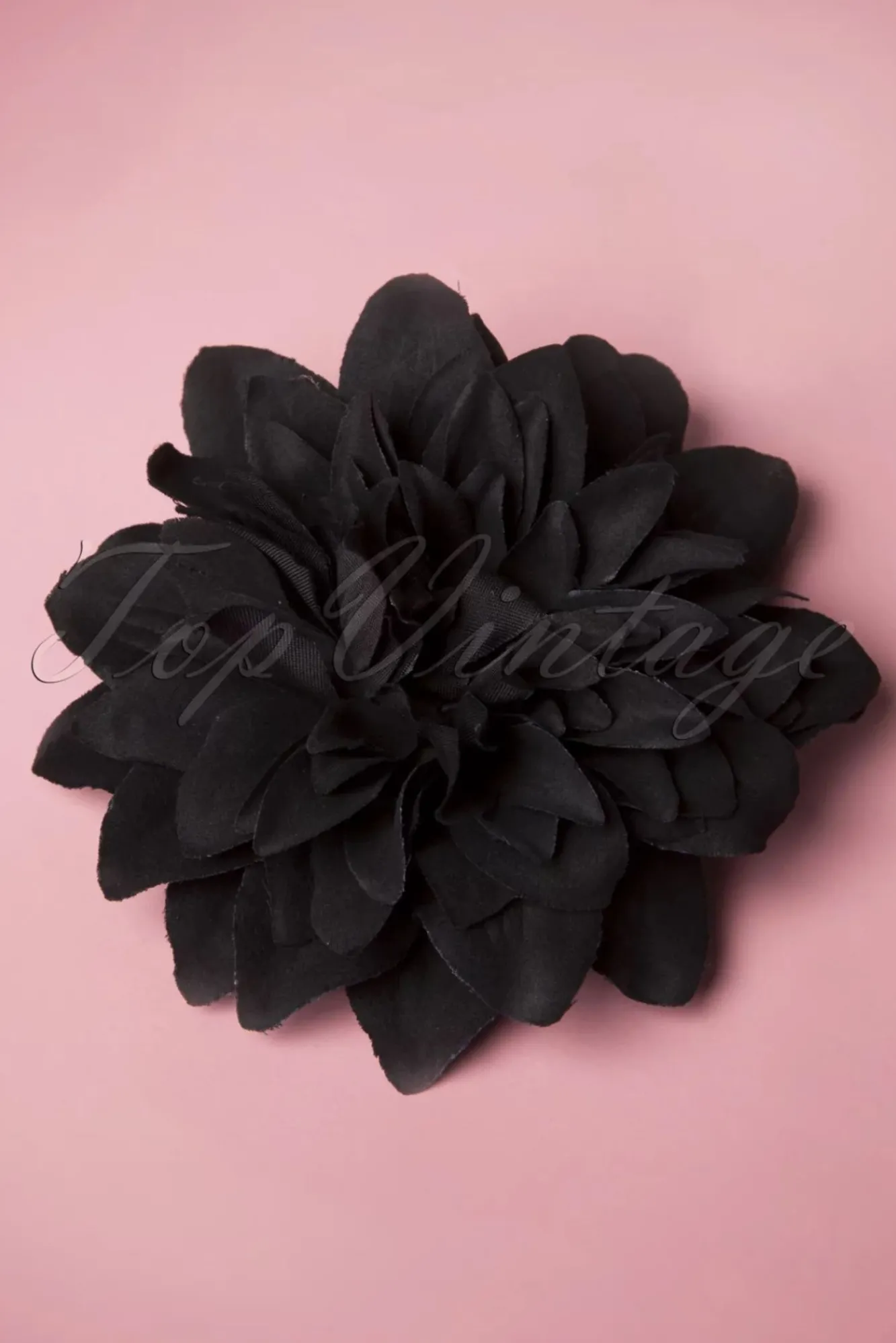 Cheap ZaZoo Bloemenhaarclip En Broche In Zwart