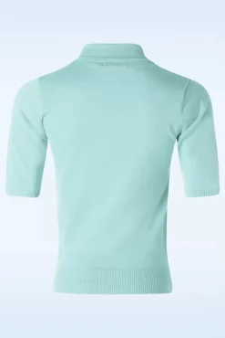Outlet Banned Retro Bow Delight Jumper In Pastel Blauw