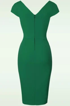 New Vintage Chic for Topvintage Brenda Penciljurk In Smaragdgroen