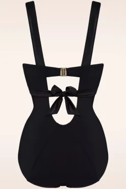 Flash Sale Marlies Dekkers Cache Coeur - Diepuitgesneden Balkonbadpak In Zwart