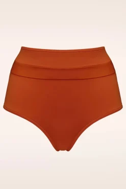 Discount Marlies Dekkers Cache Coeur High Waist Bikini Broekje In Roest Oranje