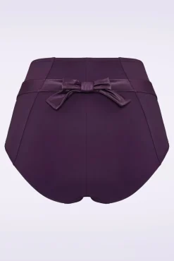 Clearance Marlies Dekkers Cache Coeur Slip Met Hoge Taille In Dieppaars