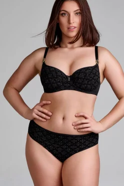 Clearance Marlies Dekkers Calliope Brazilian Slip In Zwart En Goud