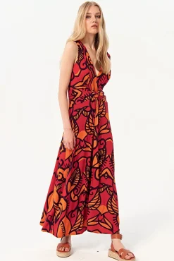 Store Surkana Camila Maxi Jurk In Oranje