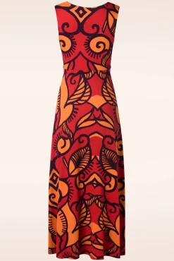 Store Surkana Camila Maxi Jurk In Oranje
