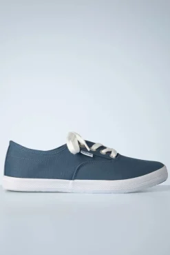 Sale s.Oliver Canvas Sneakers In Indigo Blauw