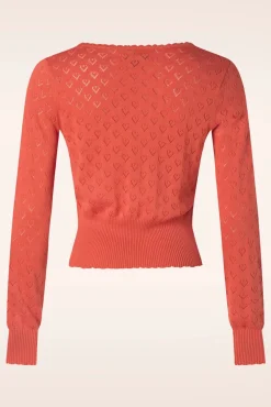 Outlet King Louie Cardi V Hart Ajour In Tweed Oranje
