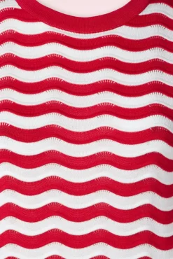 Shop Banned Retro Catching Waves Jumper In Rood