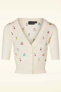 Shop Vixen Catorina Kersenvest In Creme