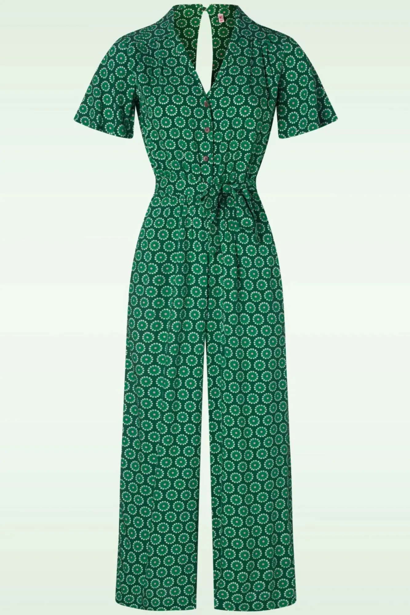 New Blutsgeschwister Charming Steps Jumpsuit In Lively Cute Flower