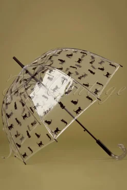 Store So Rainy Chat Noir Transparante Koepelparaplu In Zwart