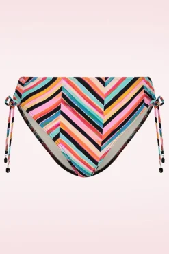 Hot Cyell Chevron Chic High Waist Bikini Broekje In Multi