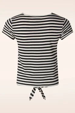 Best King Louie Chopito Stripe Knot T-Shirt In Zwart