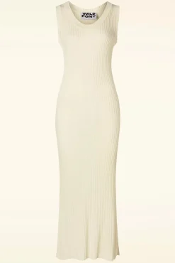 Shop Wild Pony Cleo Gebreide Jurk In Gebroken Wit