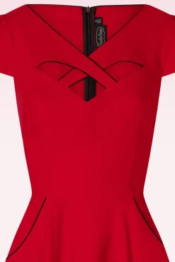 Fashion Vixen Connie Swingjurk In Rood