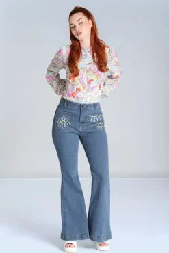 Best Sale Bunny Daisy Flower Power Jeans In Licht Blauw