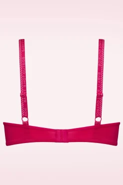 New Marlies Dekkers Dame De Paris Padded Balcony Bh In Azalea Rood