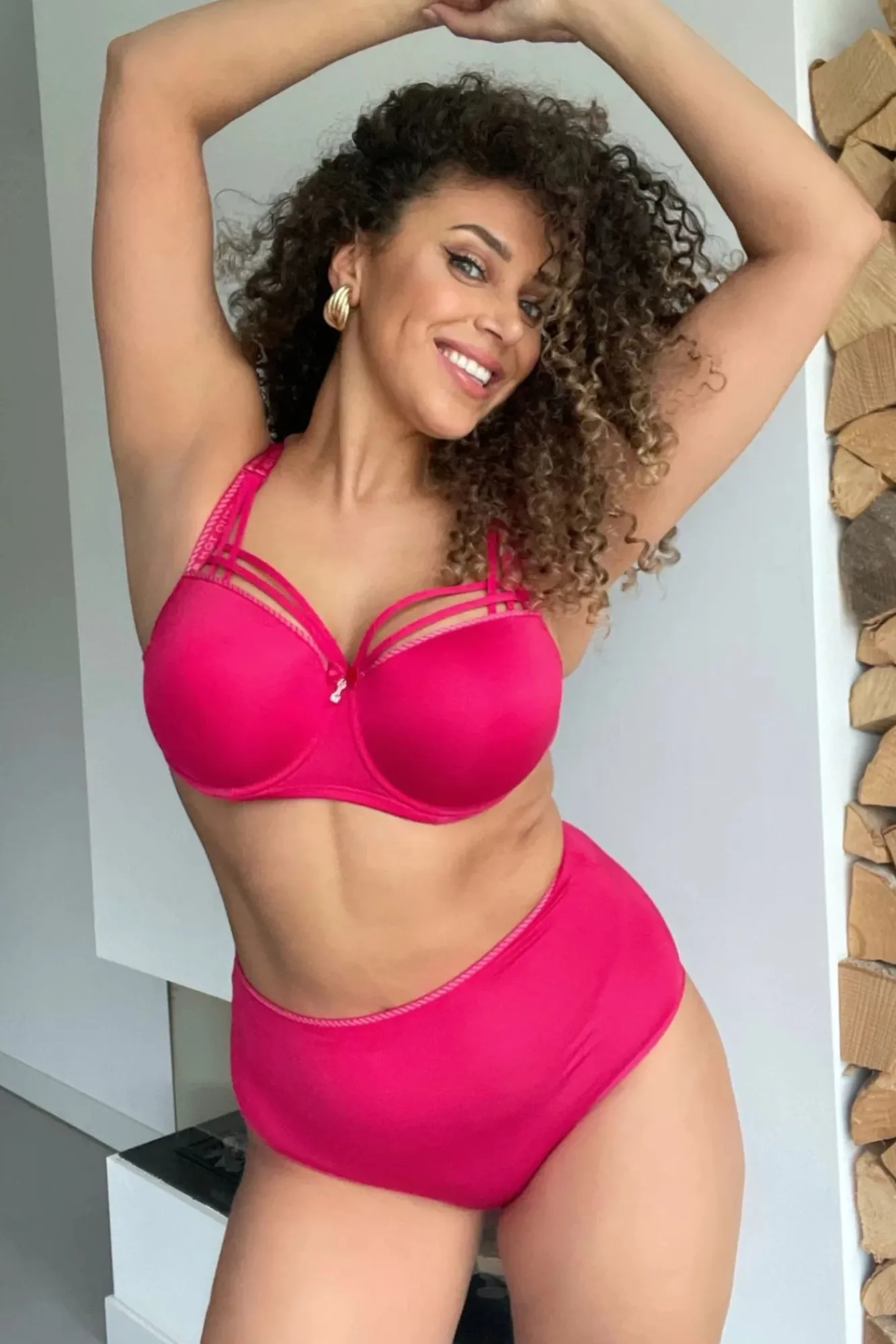 New Marlies Dekkers Dame De Paris Padded Balcony Bh In Azalea Rood