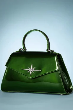 Sale Banned Retro Dance The Night Away Handtas In Metallic Groen