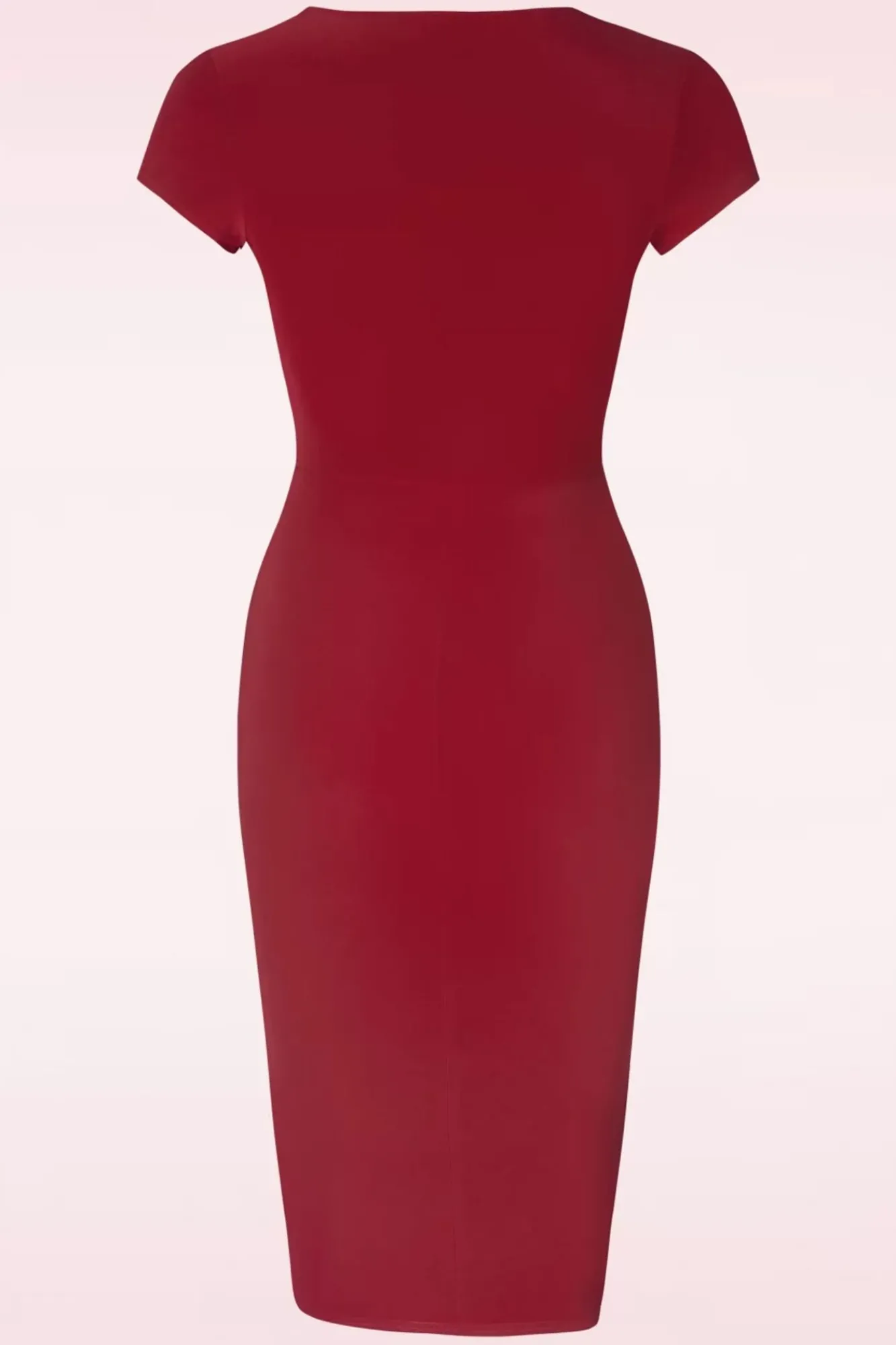 Fashion Vintage Chic for Topvintage Darcy Pencil Jurk In Donkerrood