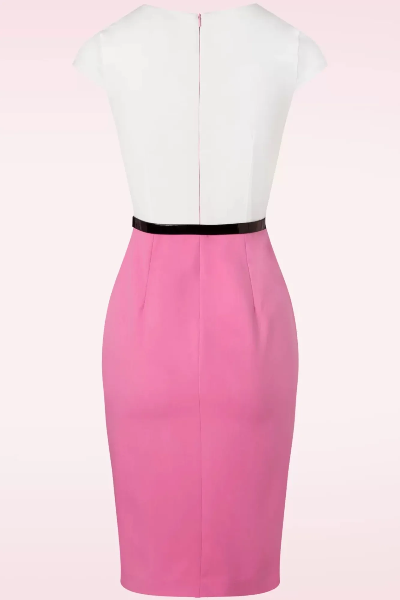 Flash Sale Glamour Bunny De Sienna Pencil Jurk In Flamingoroze En Wit