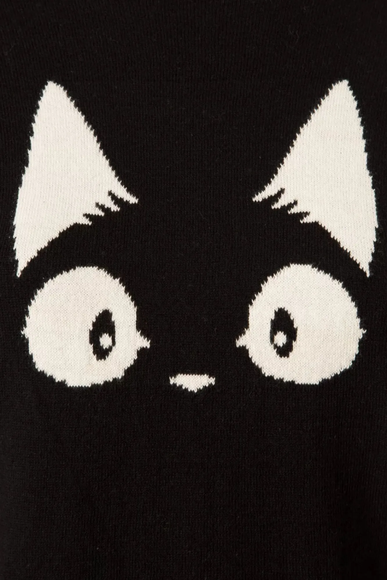 Fashion Mak Sweater Debbie Cat Gestreepte Trui In Zwart
