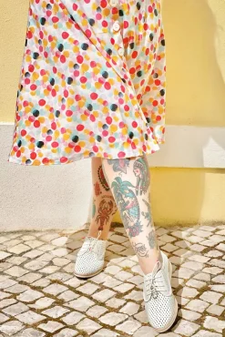 Shop Rollie Derby Punch Schoenen In Gebroken Wit