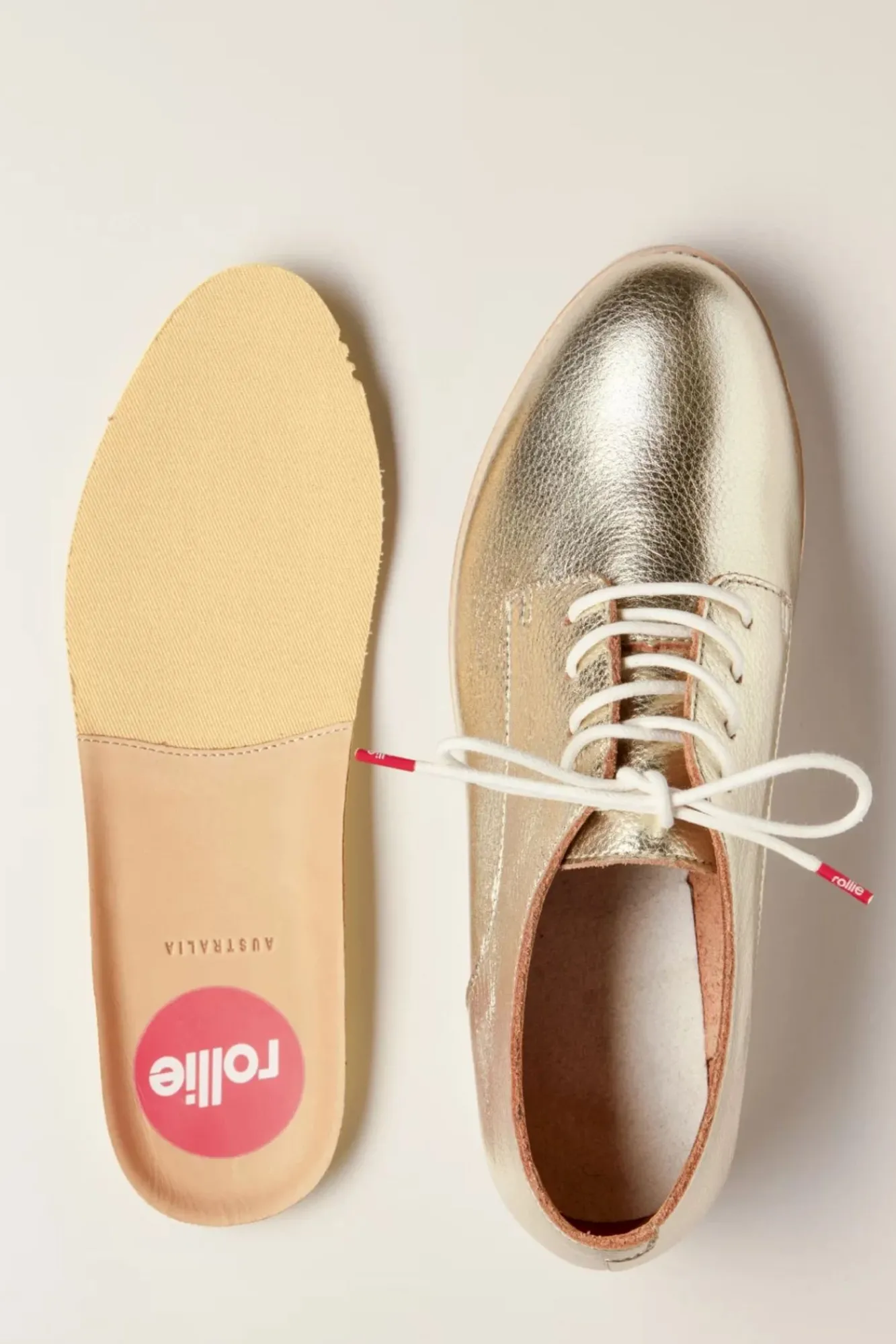 Clearance Rollie Derby Super Soft Schoenen In Lichtgoud