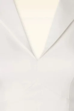 New Glamour Bunny Business Babe Dianne Blouse In Crispy Wit