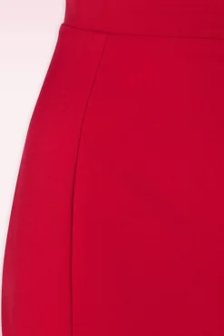 Discount Glamour Bunny Business Babe Dianne Pencil Rok In Rood
