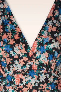 Cheap Vintage Chic for Topvintage Ditsy Maxi Jurk In Zwart