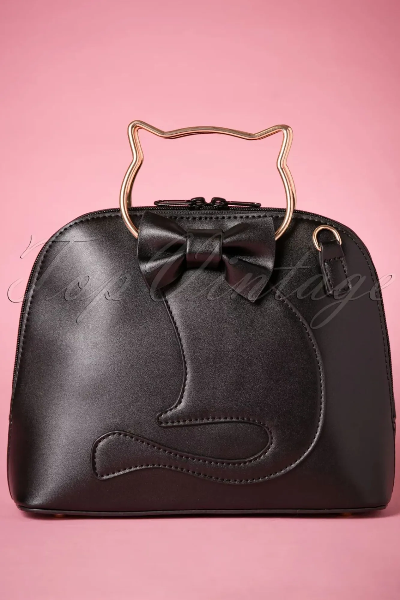 Best Sale Banned Retro Dixie Kattentas In Zwart