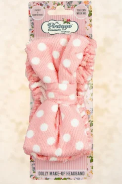 Store The Vintage Cosmetic Company Dolly Make-Up Hoofdband In Roze