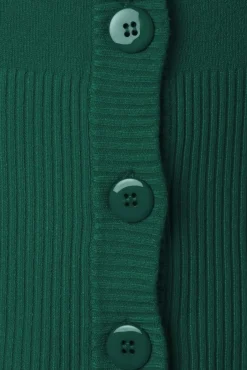 Hot Banned Retro Dolly Vest In Donkergroen