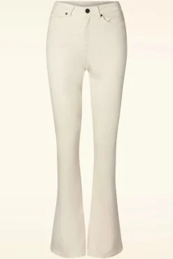 New Cloud9 Dora Flared Broek In Gebroken Wit