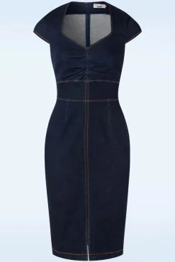 Outlet Rock-a-Booty Dorothy Pencil Jurk In Blauw