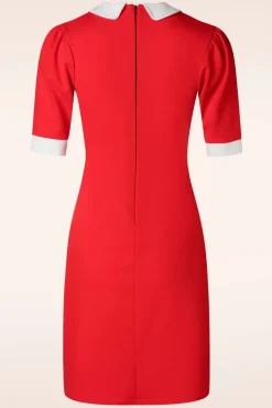 Best Vintage Chic for Topvintage Ebony Jurk In Oranje Rood